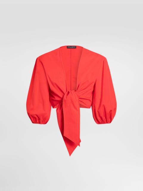 Dolce & Gabbana Cotton poplin top