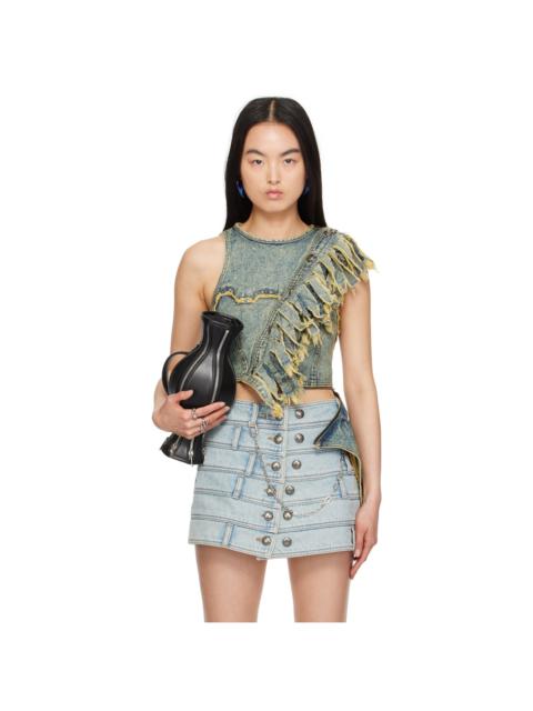 ■ANDERSSON BELL■ Nora Detachable Denim Top atb1120wCOATED Andersson Bell NORA DETACHABLE DENIM TOP / COATED YLW