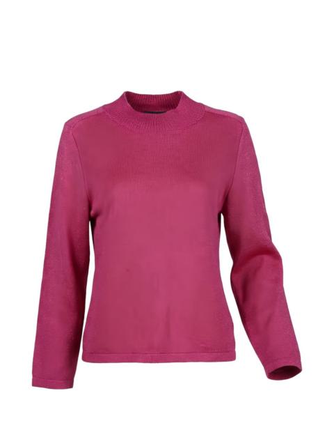 Valentino mock-neck long-sleeve sweater