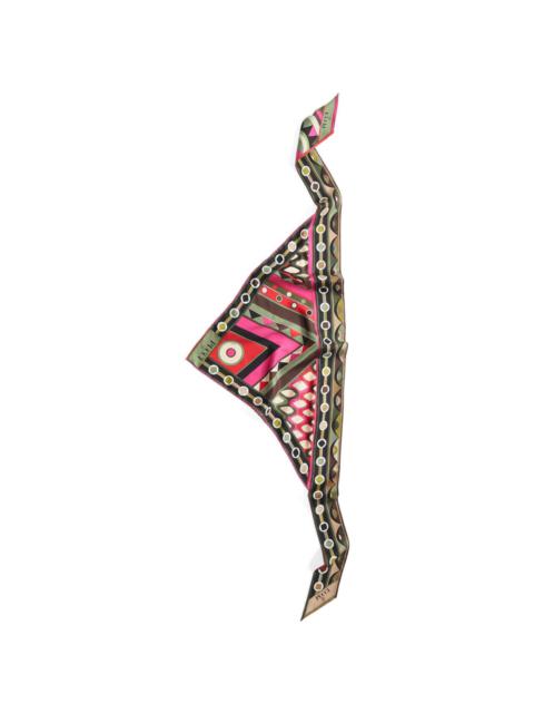 Vivara-print silk twill scarf