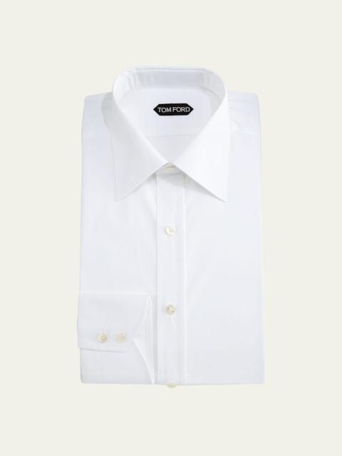 TOM FORD Classic Barrel Cuff Dress Shirt, White