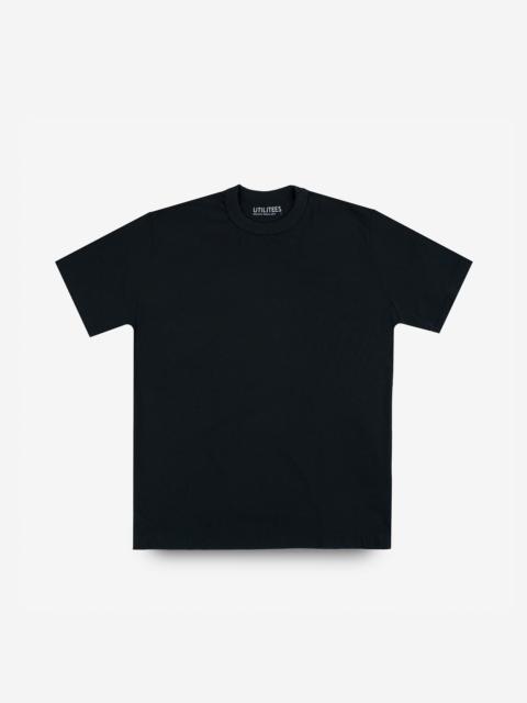 Iron Heart UTIL-BLK UTILITEES - 5.5oz Loopwheel Crew Neck T-Shirt - Black