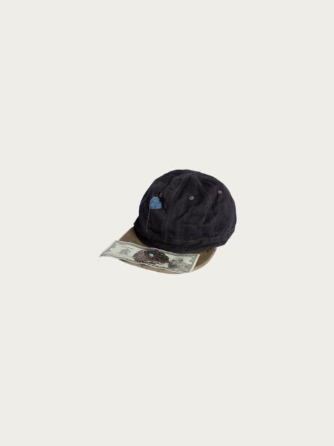 Kapital Chino BRIMFIELD Cap (ONE LOVE) - Black/Khaki