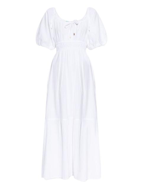 MELISSA ODABASH Eden puff-sleeve maxi dress