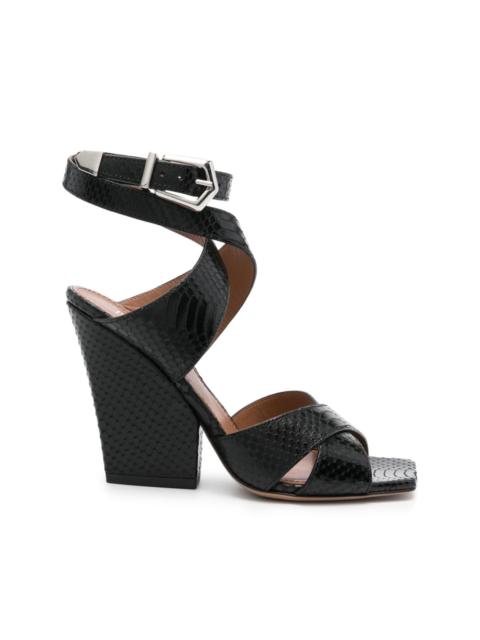 PARIS TEXAS Arizona 100mm leather sandals