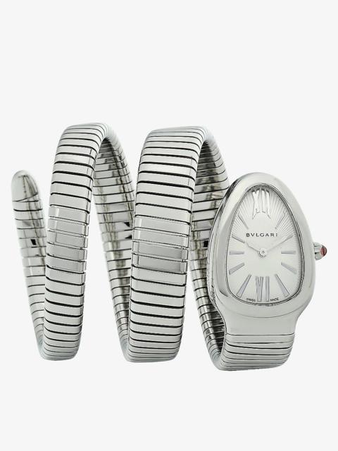 BVLGARI SP35C6SS.2T Serpenti Tubogas stainless-steel quartz watch