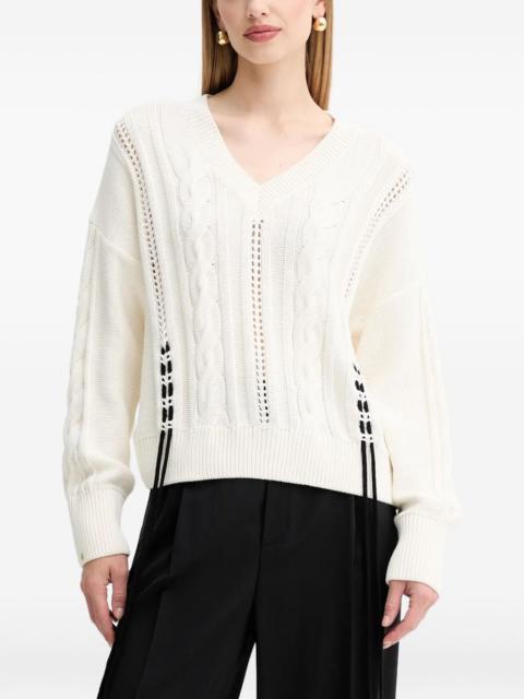 BOSS cable-knit sweater