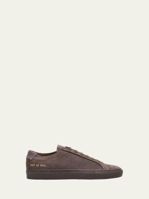 Common Projects Men's Achilles Nubuck Low-Top Sneakers