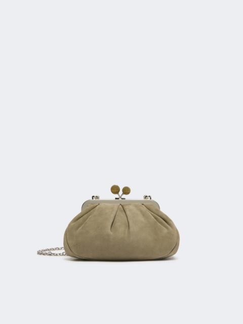 WEEKEND Max Mara VALOIS Small suede Pasticcino Bag - SAGE GREEN