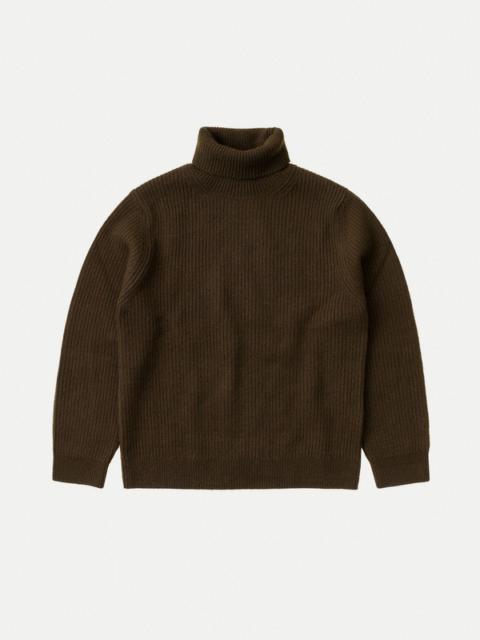 Nudie Jeans August Rollneck Brown