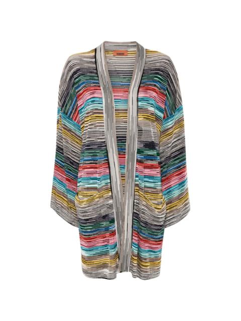 zigzag-woven cardigan