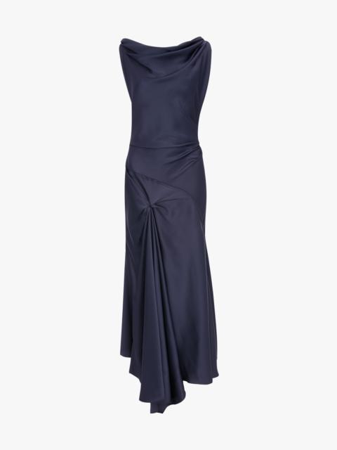 Victoria Beckham Posy Midi Dress In Eclipse