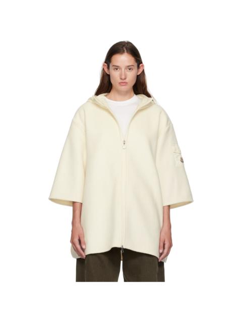 Moncler Beige Wool Cape Jacket