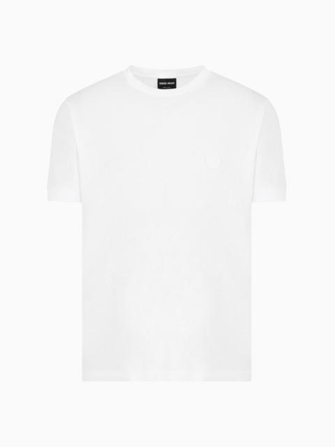 GIORGIO ARMANI Short-sleeved Pima cotton jersey T-shirt