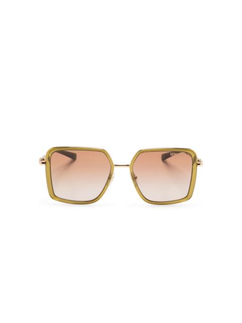 VERSACE geometric-frame sunglasses