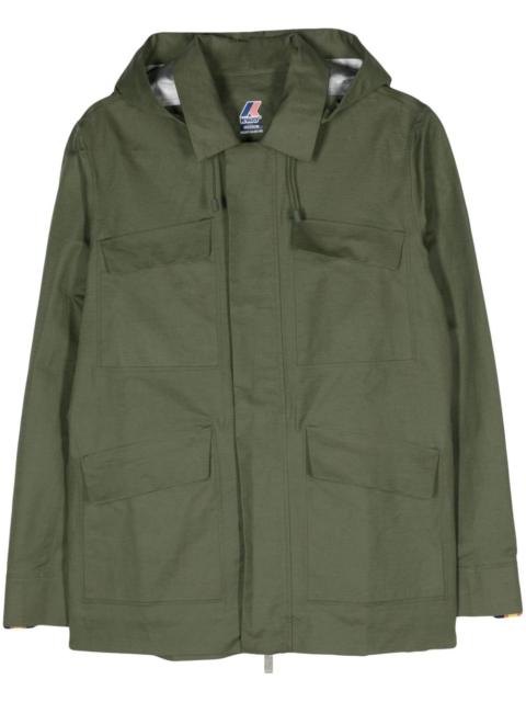 K-WAY Erhal canvas hooded jacket