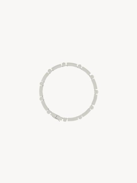 SAINT LAURENT CRYSTAL BAR BRACELET IN METAL