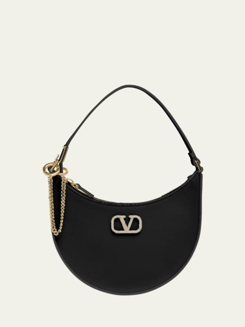 Mini VLOGO Leather Hobo Bag