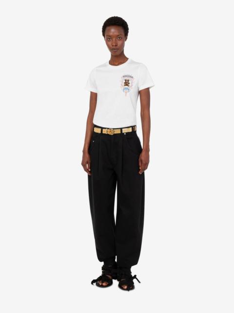 Moschino MOSCHINO TEDDY BEAR ORGANIC COTTON JERSEY T-SHIRT