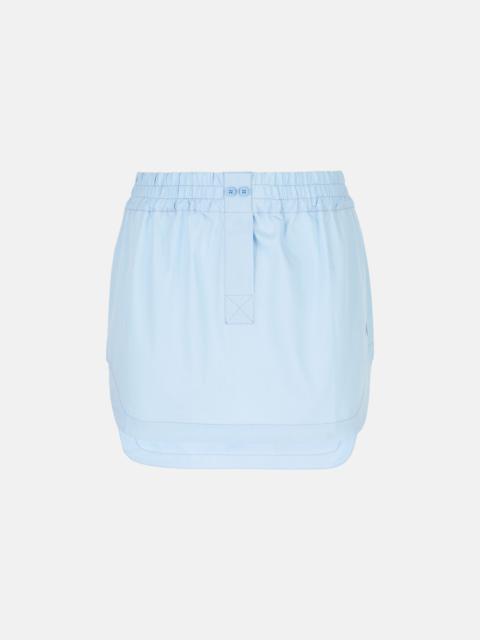 ''ROONEY'' DUSTY BLUE MINI SKIRT