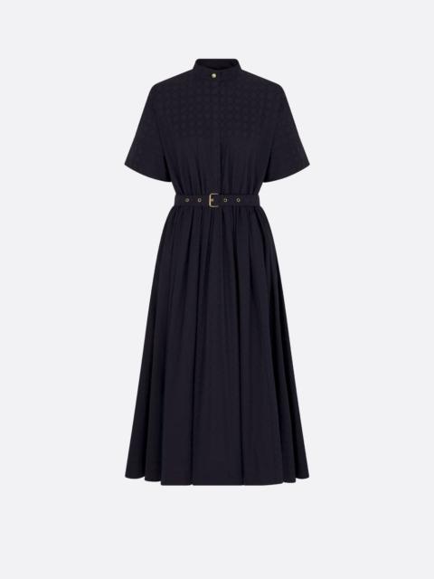 Dior Mid-Length Belted Macrocannage Dress