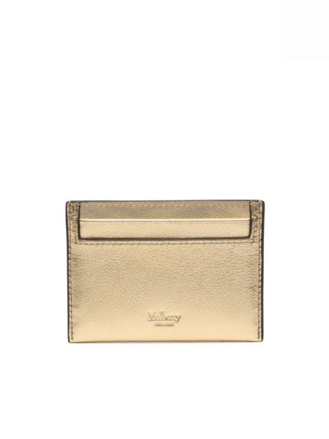 Mulberry metallic-effect leather cardholder
