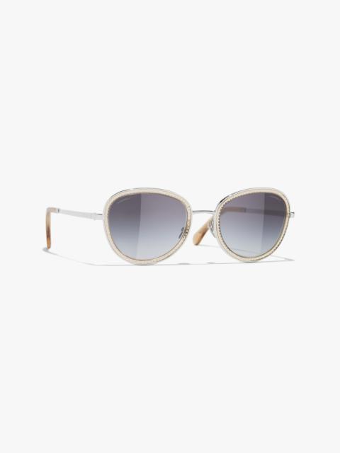 CHANEL Round Sunglasses