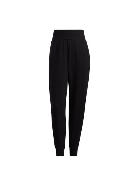 (WMNS) adidas Str W Pt Comf Solid Color Athleisure Casual Sports Long Pants/Trousers Black H09702