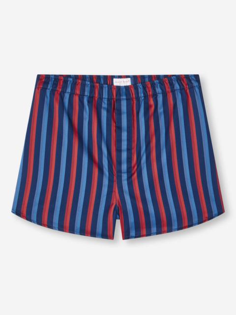 Derek Rose Men's Modern Fit Boxers Wellington 55 Cotton Multi