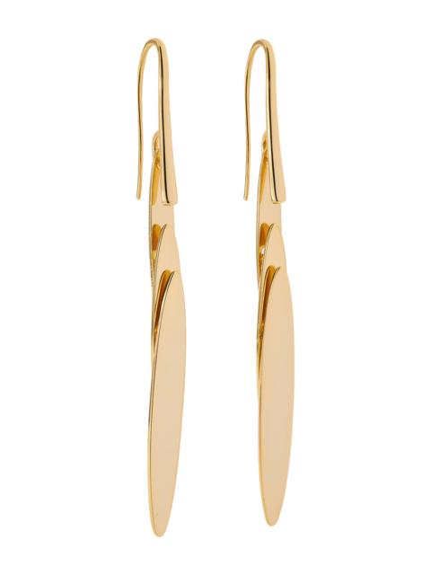 JENNIFER FISHER Short Feather Drop Earrings - Yellow