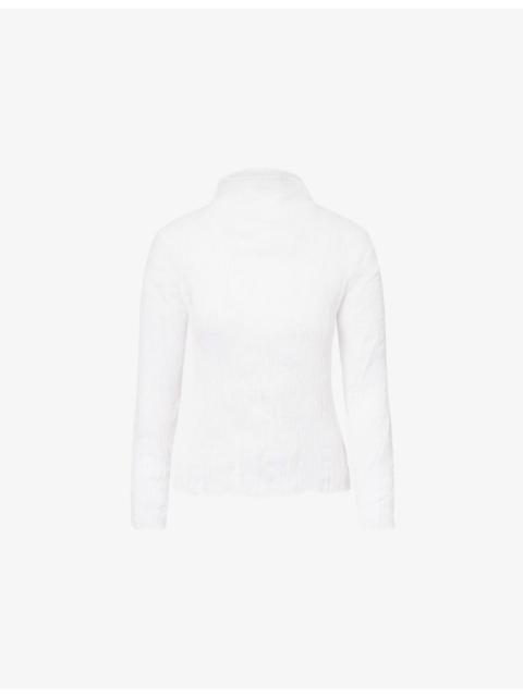 ISSEY MIYAKE April Chiffon Twist Top