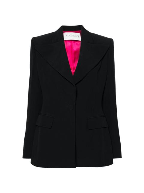 NINA RICCI wide-lapels single-breasted blazer