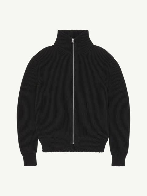 Ribbed Knit Sportsjacket