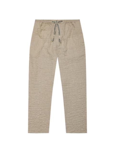 ORLEBAR BROWN Sonoran drawstring-detail textured cotton trousers