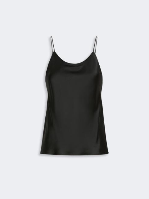 Max Mara ACETI Silk satin top - BLACK