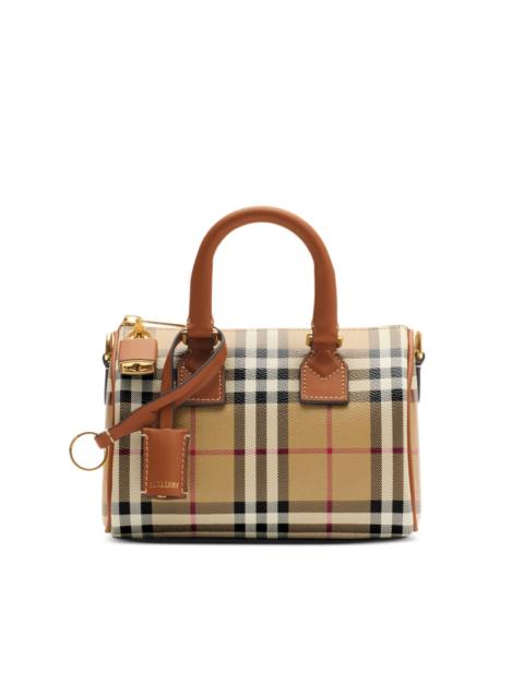 Burberry mini check bowling bag
