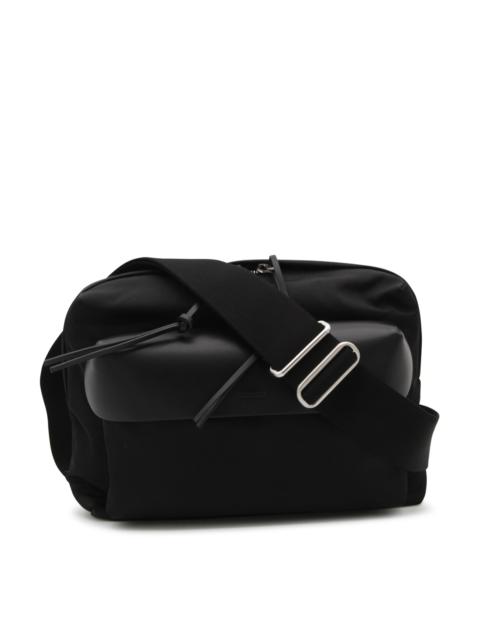 Jil Sander black leather crossbody bag