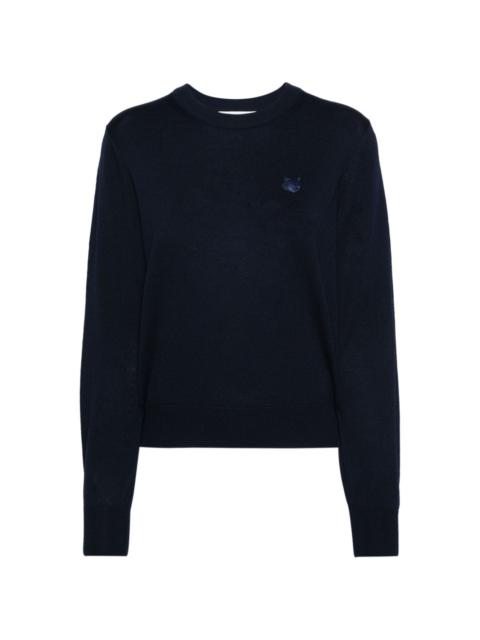 Maison Kitsuné fox-motif knitted jumper