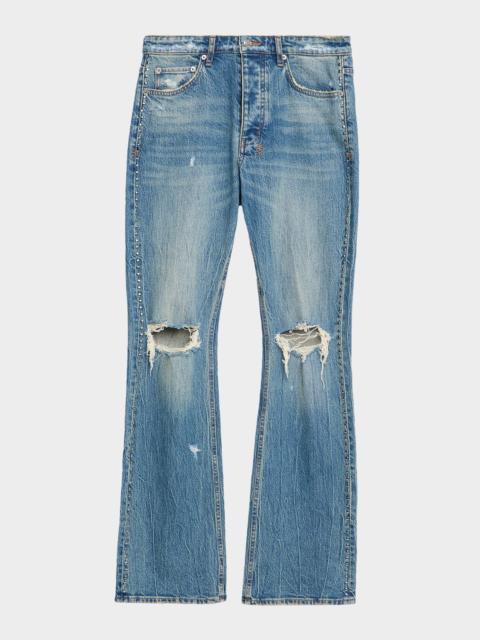 Ksubi Men's Bronko Texas Studded Bootcut Jeans