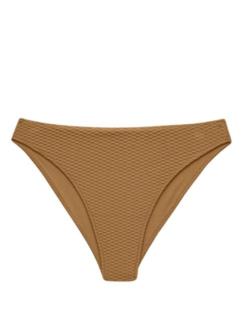 ANINE BING waffle-effect bikini bottoms