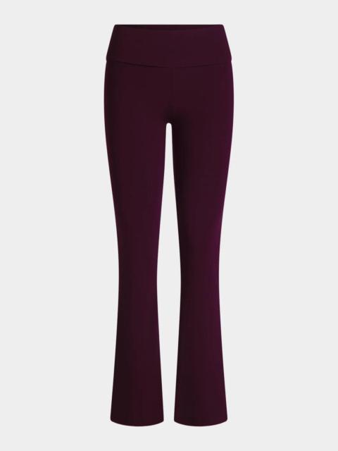 SKIMS Cotton Jersey Foldover Flare-Leg Pants