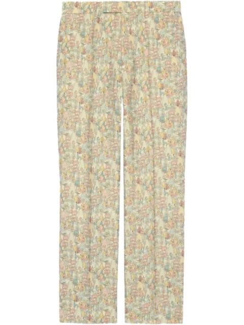GUCCI Liberty floral trousers