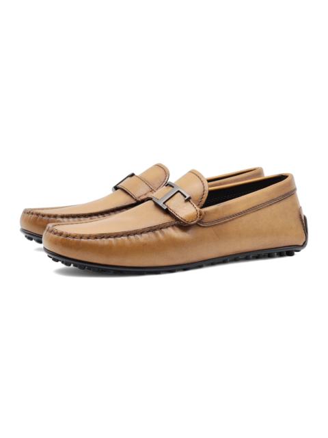 Tod's T Timeless City Gommino Leather Driving Shoes Brown 7.5 $750