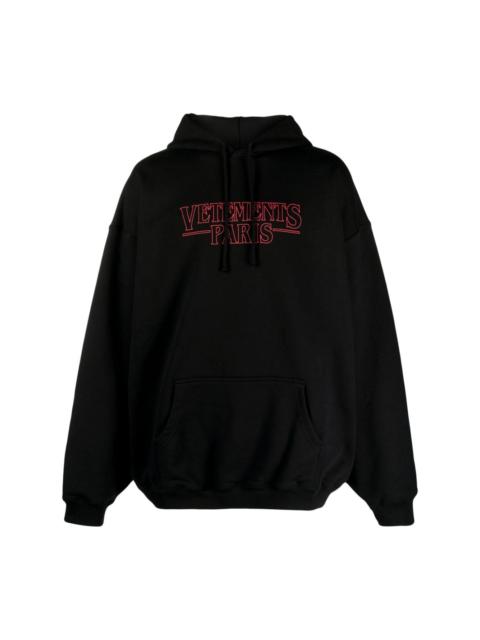 logo-print hoodie