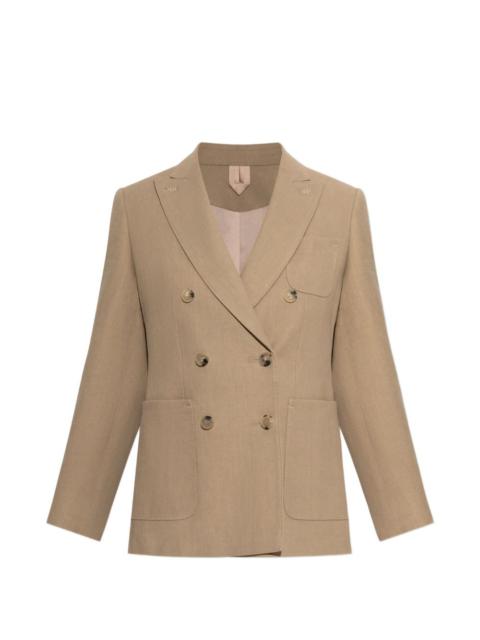Max Mara double-breasted hemp blazer