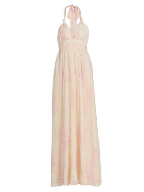 LoveShackFancy Women's Lilah Floral Silk Maxi Dress - Golden Primrose