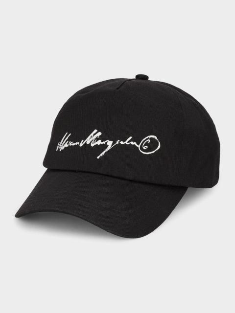 Maison Margiela Logo Cotton Baseball Hat