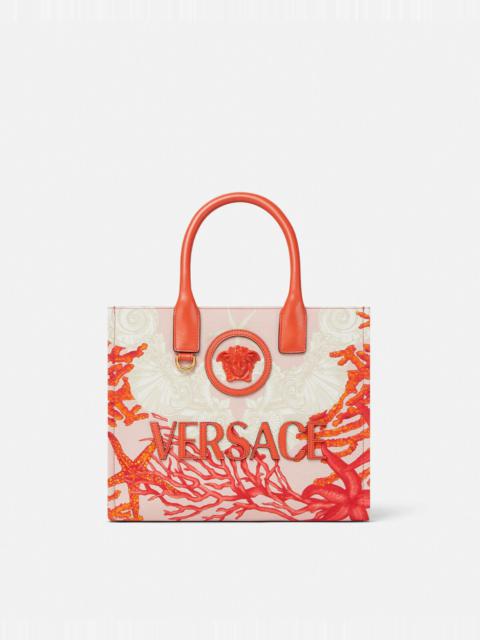 VERSACE La Medusa Barocco Sea Small Canvas Tote Bag