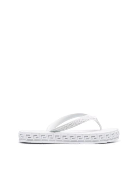 VERSACE Greca-debossed flip flops