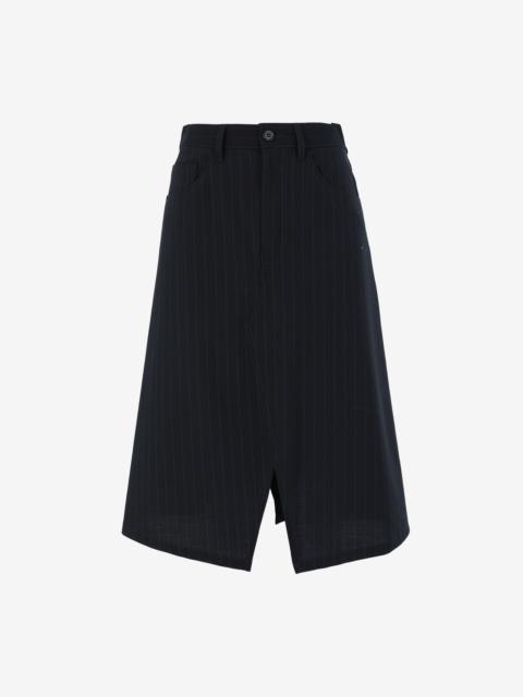 MM6 Maison Margiela A-line pinstripe skirt